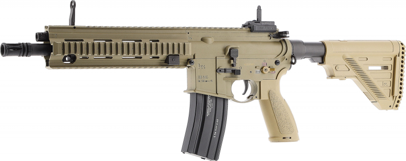Heckler & Koch HK416 A5 Sportsline EyeTrace cal. 6 mm BB – S-AEG,  1,3 J, grünbraun