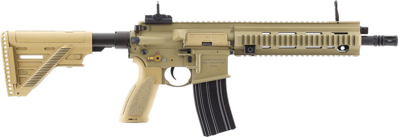 Heckler & Koch HK416 A5 Sportsline EyeTrace cal. 6 mm BB – S-AEG,  1,3 J, grünbraun