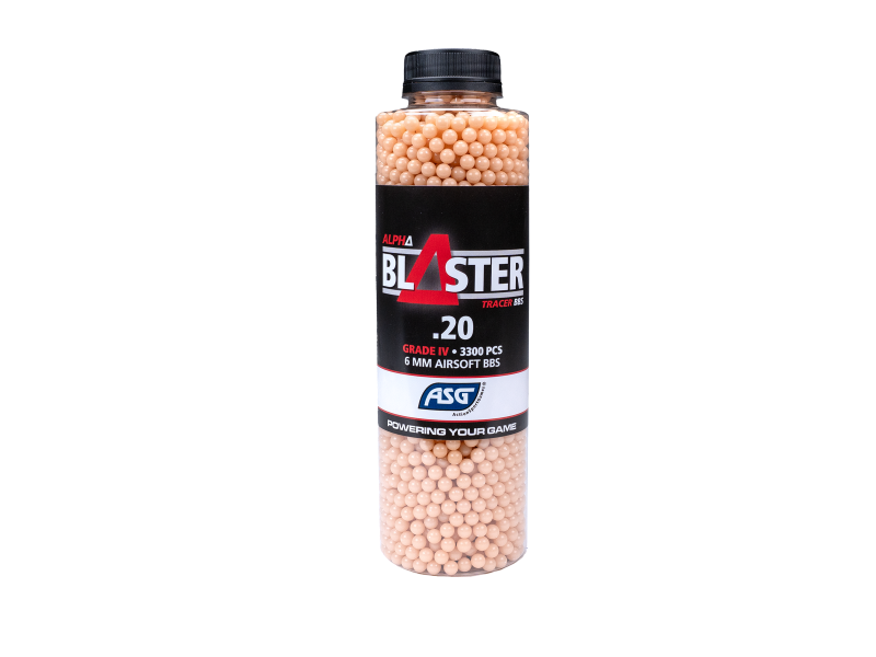 Alpha Blaster Red Tracer BBs 0.20g 3300 pcs Bottle