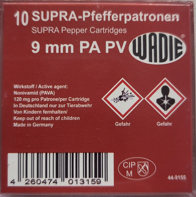 Wadie Supra Pfeffer 9mm P.A.K.  Pistole