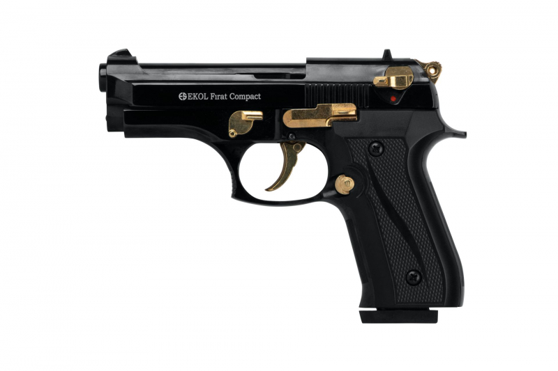 Ekol Firat Compact Schwarz-Gold  9mm P.A.K. – Gas- & Signalpistole