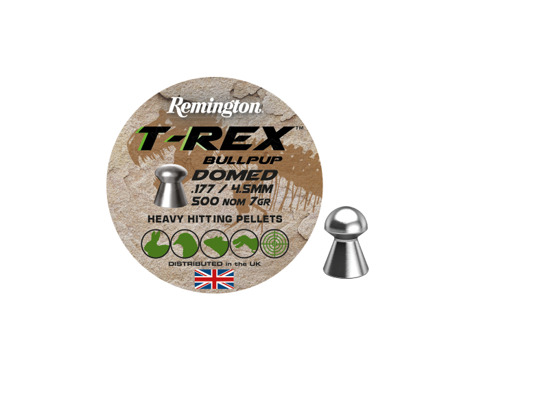 Remington T-Rex Bullpup Dome Pellets 4,5 mm 7 grs 500 Stk.