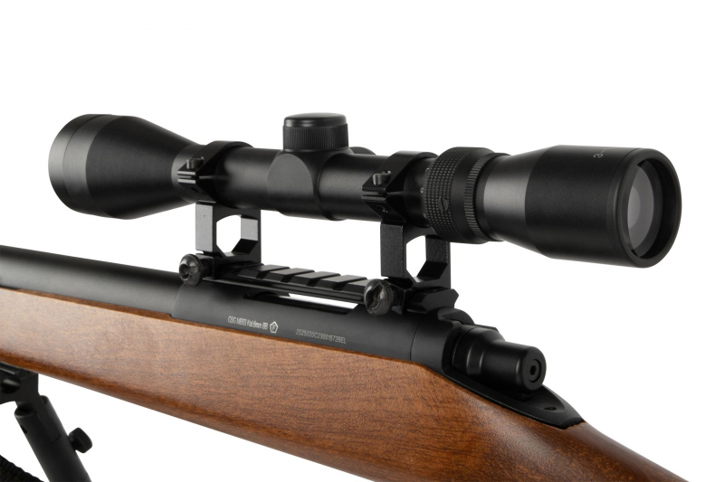 GSG MB03 Sniper Set Airsoft Federdruck – Holzoptik, 6 mm BB