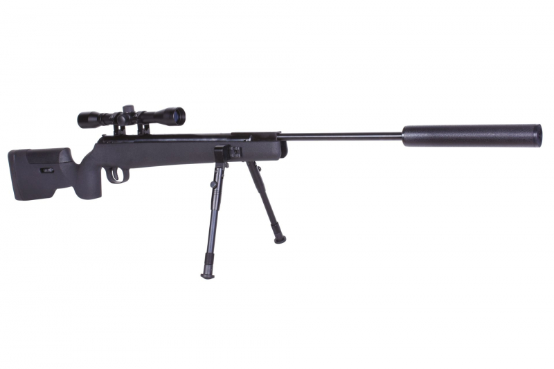 airmaX® SR1250S Luftgewehr 4,5 mm Diabolo – Federdruck Knicklauf 7,5 J, inkl. ZF, Zweibein & Schalldämpfer