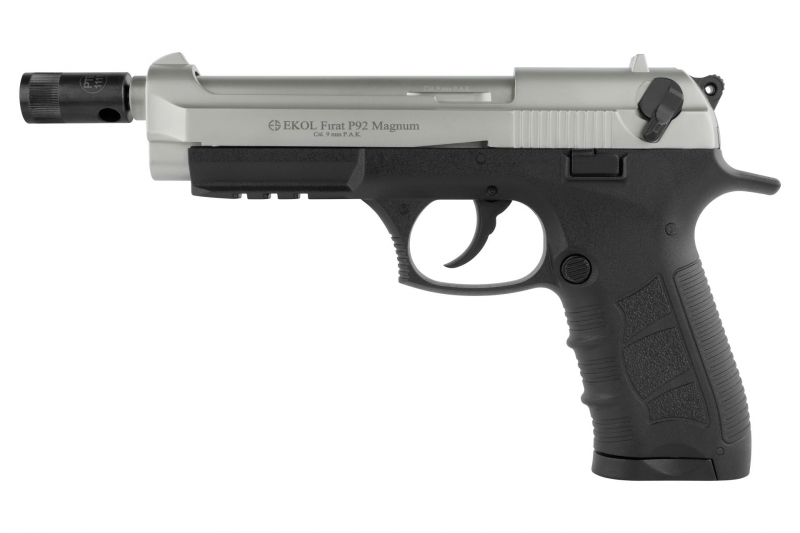 EKOL Firat P92 Magnum 9mm P.A.K. – vernickelt