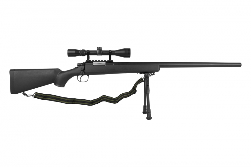 GSG MB03 Sniper Set Airsoft Federdruck – Schwarz, 6 mm BB