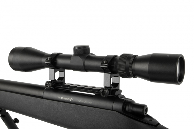 GSG MB03 Sniper Set Airsoft Federdruck – Schwarz, 6 mm BB