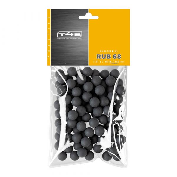 T4E Rubberballs cal. 68 - 100 Stck.  3,01g
