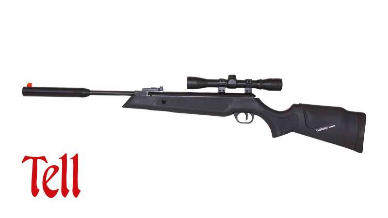 TELL Modell 220 Composite Compact SD Luftgewehr 4,5 mm inkl. Schalldämpfer & Zielfernrohr 4x32