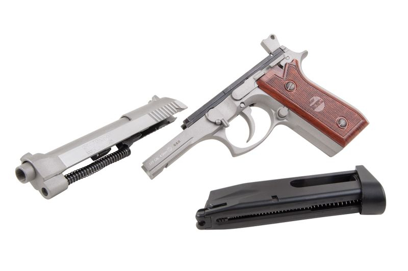 Swiss Arms SA92 Stainless CO₂-Luftpistole 4,5 mm BB – Blowback