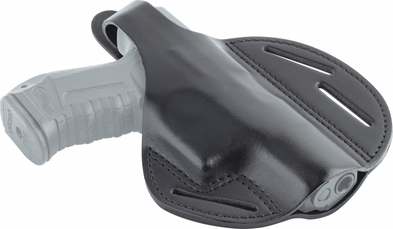 Umarex Gürtelholster Leder - Pancake, Quick-Defense, für Walther P99 / PPQ und Heckler & Koch P30