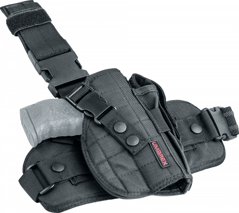 Umarex Beinholster Nylon - Typ A, für große Pistolen, mit Magazintasche