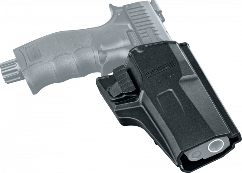 T4E Polymer Holster - für HDP 50 / TP 50, Gürtelaufnahme höhenverstellbar und auf Gürtelbreite einstellbar