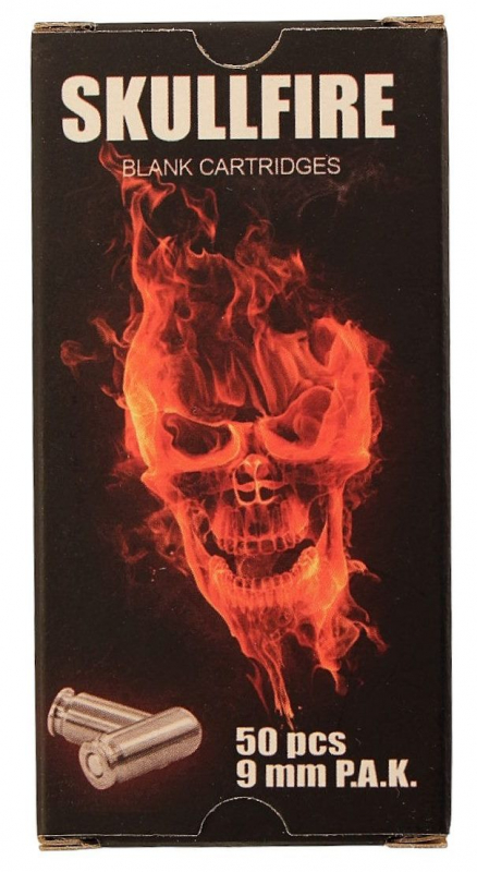 SKULLFIRE 9mm P.A.K. Stahlhülse