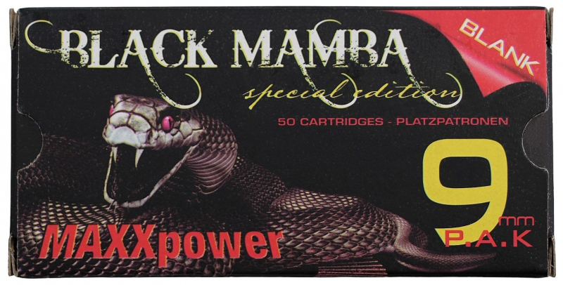 BLACK MAMBA 9 mm P.A.K Knallpatronen