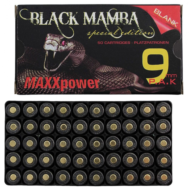 BLACK MAMBA 9 mm P.A.K Knallpatronen – Bild 2