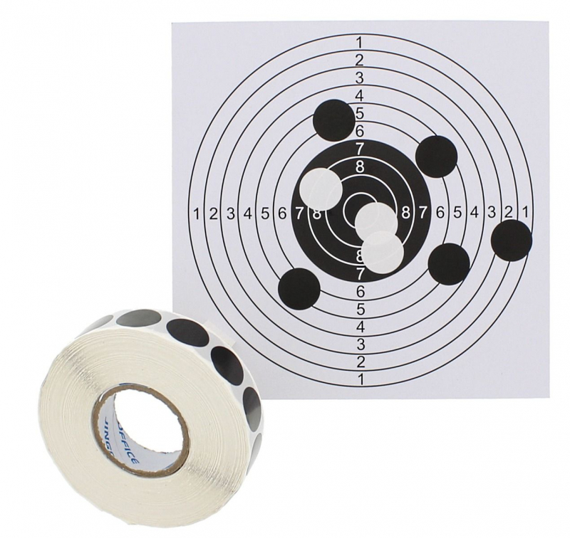 Schusspflaster 19 mm, schwarz