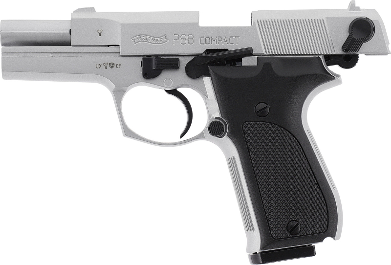 Walther P88 Schreckschusspistole 9 mm P.A.K. – Nickel-Finish