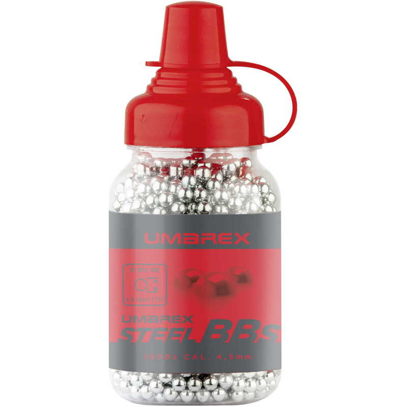 Umarex Stahl-BBs 4,5 mm (.177) – 1.500 Stück, 0,35 g, silber