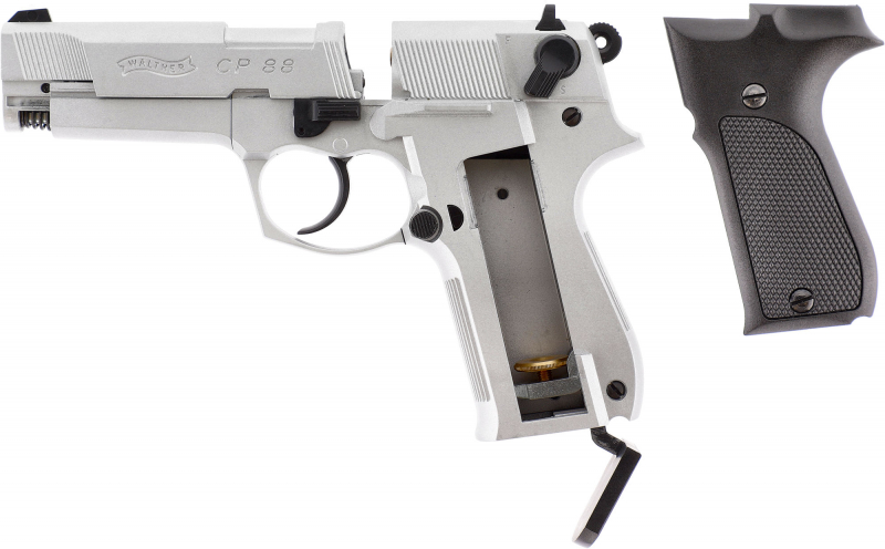 Walther CP88 CO₂-Luftpistole 4,5 mm Diabolo – Nickel, Vollmetall, Made in Germany