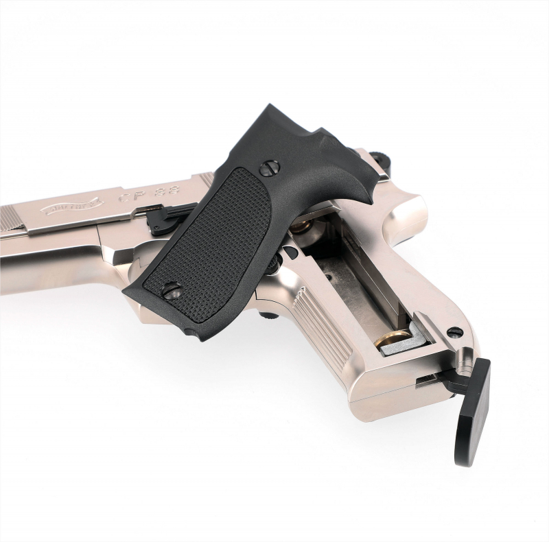 Walther CP88 CO₂-Luftpistole 4,5 mm Diabolo – Nickel, Vollmetall, Made in Germany