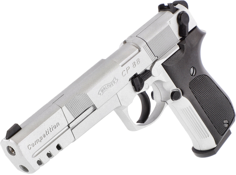 Walther CP88 Competition CO₂-Luftpistole 4,5 mm Diabolo – Nickel, Vollmetall, Made in Germany