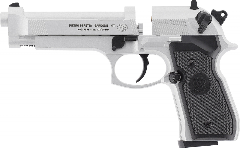 Beretta MOD. 92 FS CO₂-Luftpistole 4,5 mm Diabolo – Nickel, Vollmetall, Made in Germany