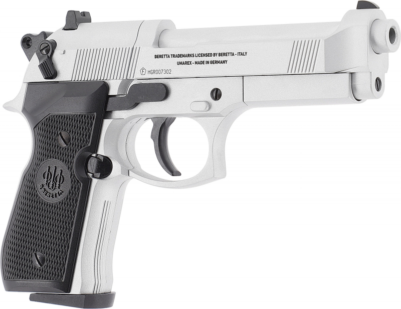 Beretta MOD. 92 FS CO₂-Luftpistole 4,5 mm Diabolo – Nickel, Vollmetall, Made in Germany