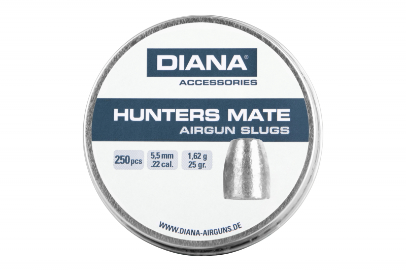 DIANA Hunters Mate Slugs 5,5 mm (.22) – schwerer Präzisions-Slug, 1,62 g, 250 Stück