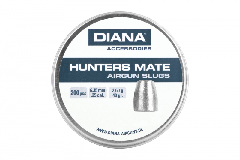 DIANA Hunters Mate Slugs 6,35 mm (.25)  2,6g – Präzisions-Slug, 200 Stück