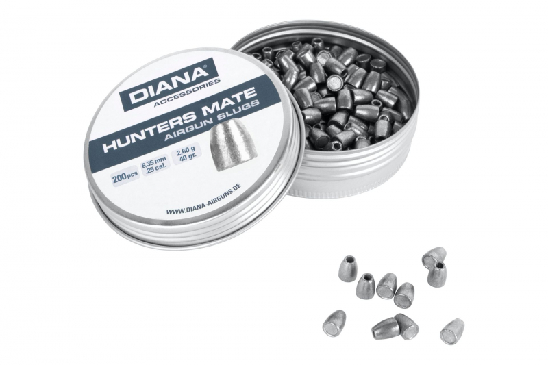 DIANA Hunters Mate Slugs 6,35 mm (.25)  2,6g – Präzisions-Slug, 200 Stück