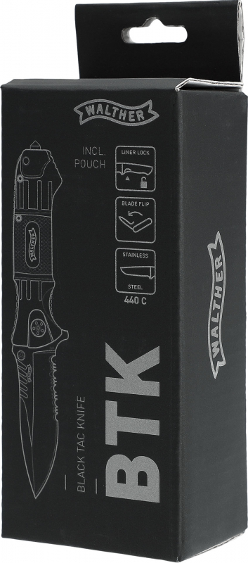 Walther BTK 440C – Black Tac Knife