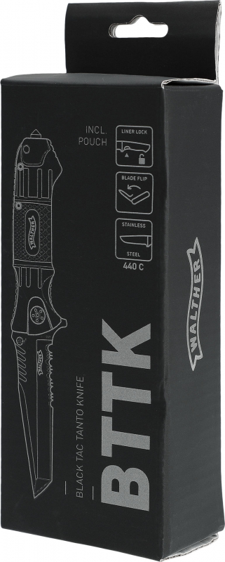 Walther BTTK 440C – Black Tac Tanto Knife