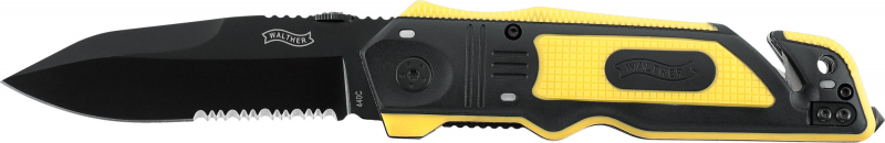 Walther ERK 440C Emergency Rescue Knife schwarz-gelb