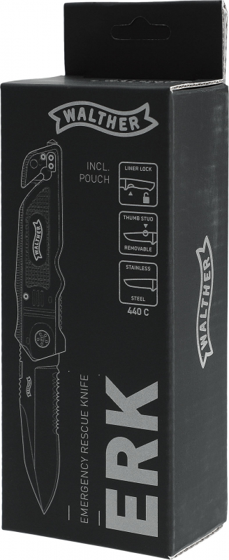 Walther ERK 440C Emergency Rescue Knife schwarz-gelb
