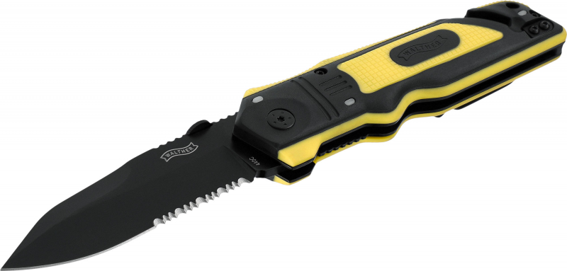 Walther ERK 440C Emergency Rescue Knife schwarz-gelb