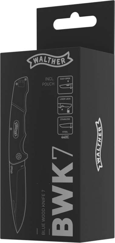 Walther BWK 7 440C Blue Wood Knife 7