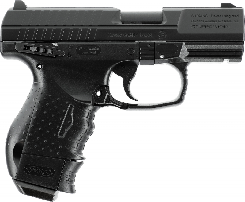 Walther CP99 Compact CO₂-Luftpistole 4,5 mm BB – Blowback, Metallverschluss