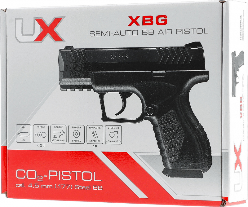 UX XBG CO₂-Luftpistole 4,5 mm BB – kompakt & leicht