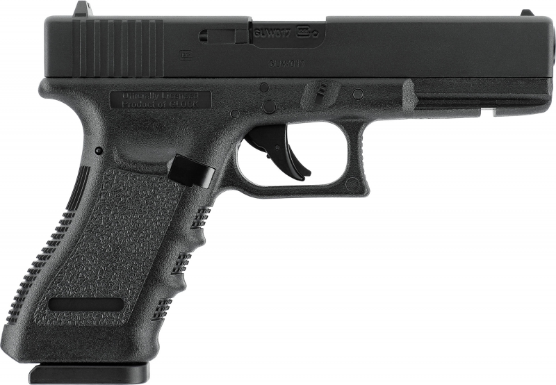 GLOCK 17 CO₂-Luftpistole 4,5 mm Diabolo und BB – Blowback, Metallschlitten, GLOCK-Koffer