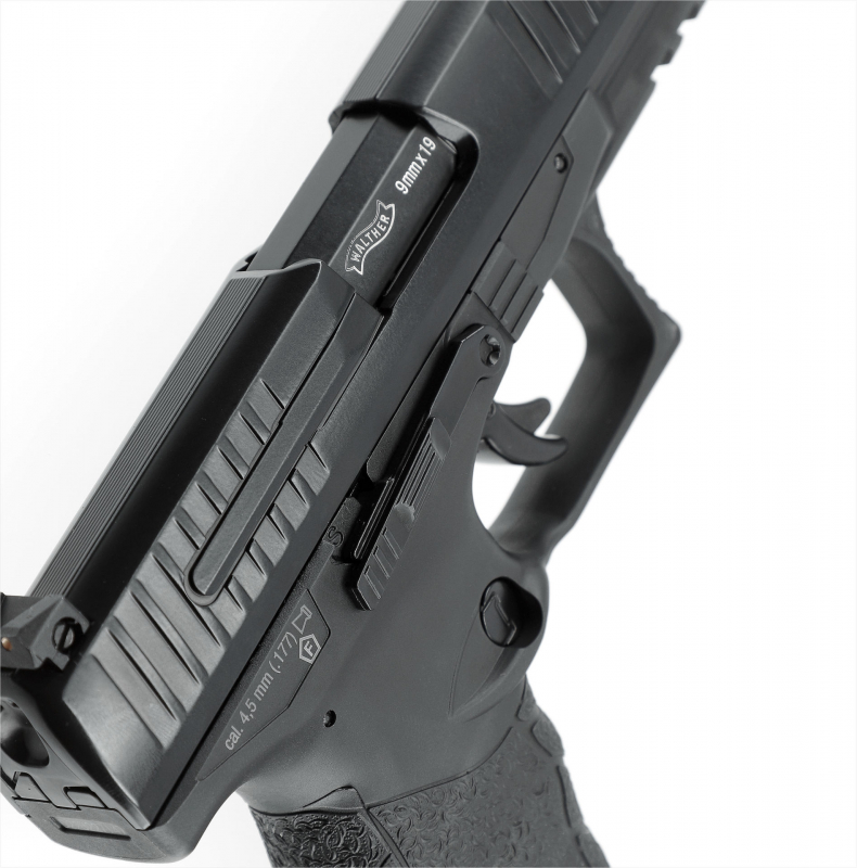 Walther PPQ M2 CO₂-Luftpistole 4,5 mm Diabolo – Blowback, Metallverschluss