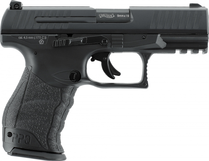 Walther PPQ M2 CO₂-Luftpistole 4,5 mm Diabolo – Blowback, Metallverschluss