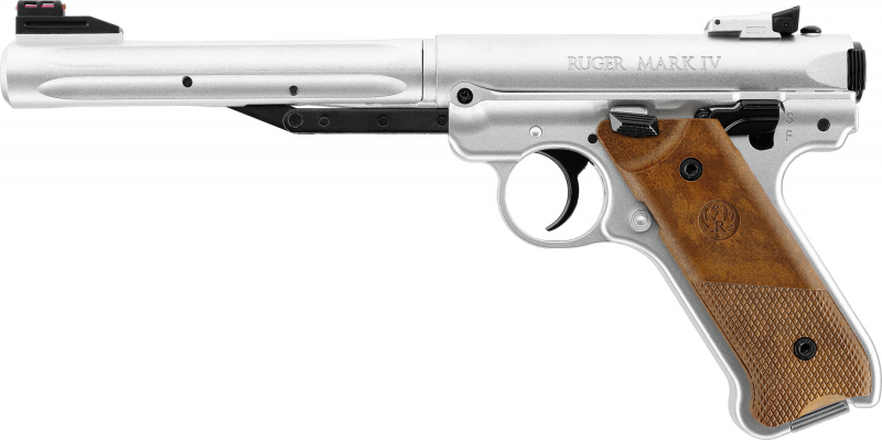 Ruger Mark IV Stainless Luftpistole – 4,5 mm (.177) Diabolo, Federdruck,  3,0 J