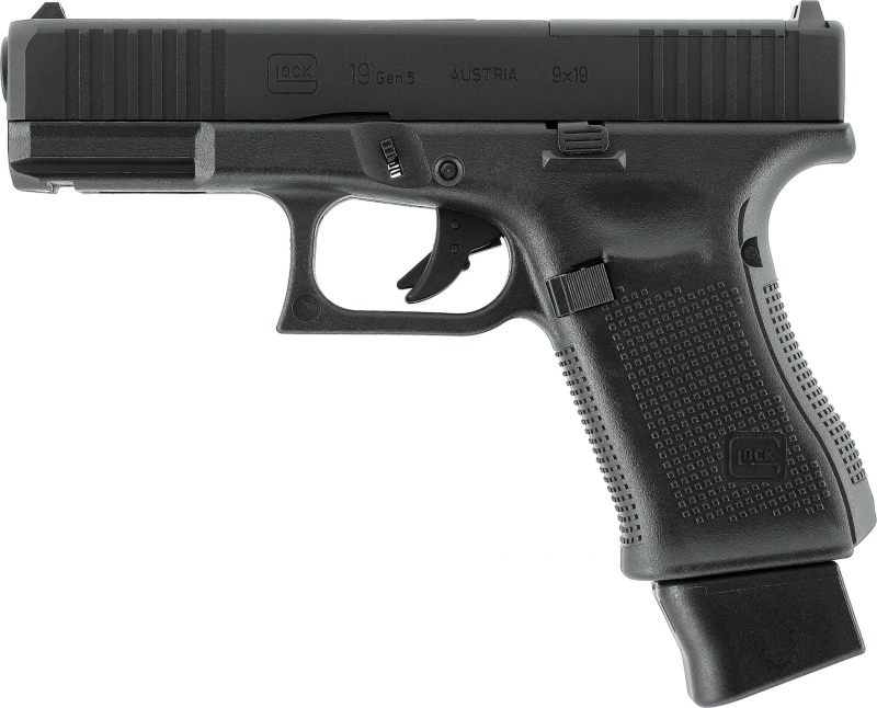 GLOCK 19 Gen5 MOS cal. 4,5 mm (.177) BB – CO₂,  2,0 J