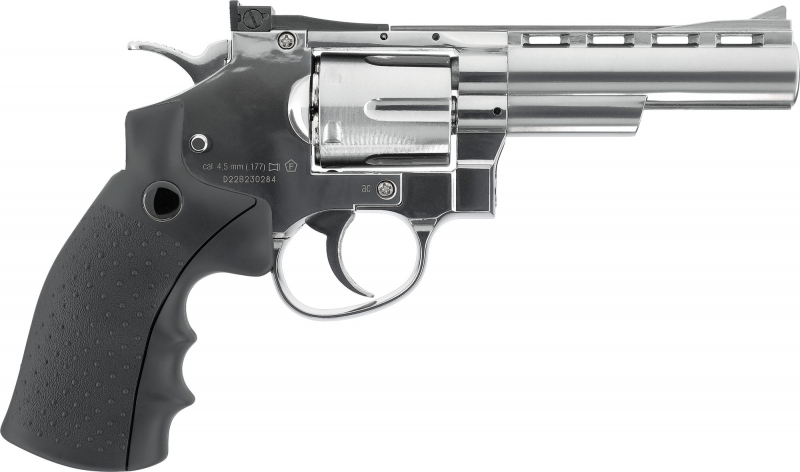 Legends S40 CO₂ Revolver 4 Zoll – Silver-Finish, 4,5 mm (.177) Diabolo,  4,0 J