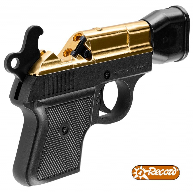 Record B1S Signal- und Tierabwehrpistole - Gold inkl. Koffer