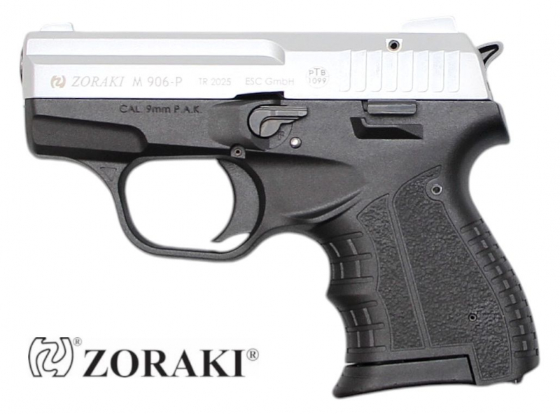 Zoraki 906 Schreckschusspistole 9 mm P.A.K. – Chrom matt