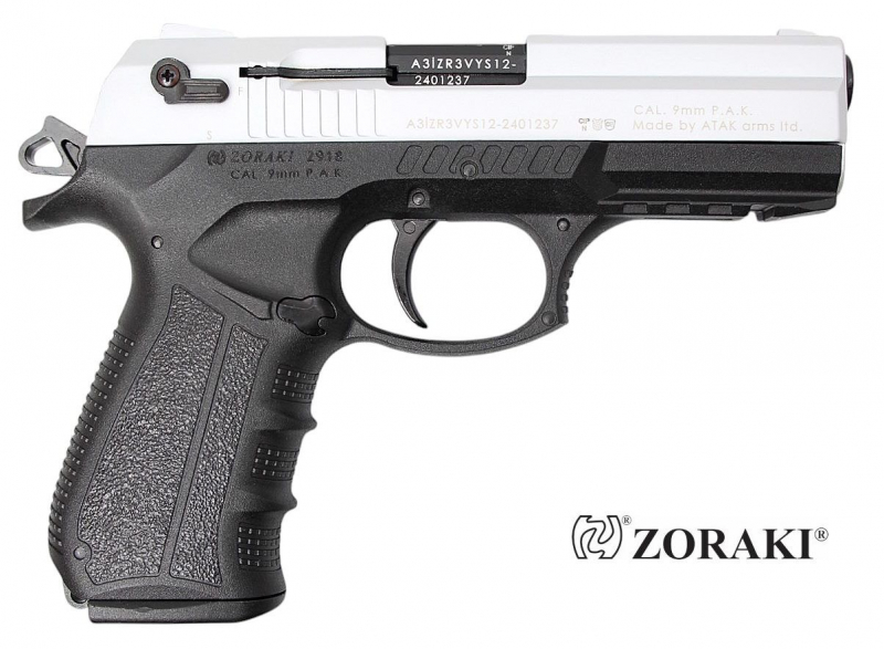 Zoraki 2918 Schreckschusspistole 9 mm P.A.K.. – Chrom matt – Ansicht 3