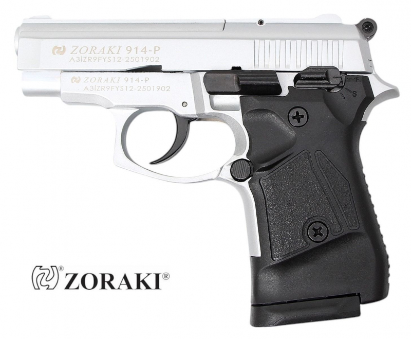 Zoraki 914 Schreckschusspistole 9 mm P.A.K. – Chrom Matt