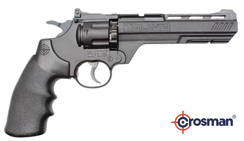 Crosman Vigilante CO₂ Revolver – 4,5 mm (.177) Diabolo & BB,  7,5 J